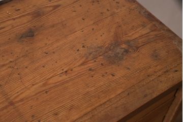 ヴィンテージ家具　イギリスビンテージ　前面チーク材　ネームプレート付き　引き出しが75杯も付いたチェスト(小物収納、書類収納)(R-046897)