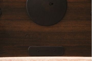 アンティーク家具　大正期　天板リメイク　前面桐材　シンプルで味のある時代箪笥ローボード(チェスト、引き出し、テレビ台)(R-046899)