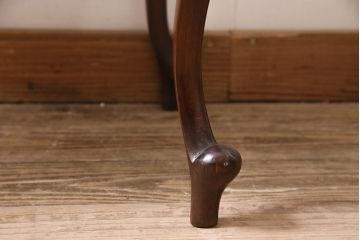 フランスアンティーク　マホガニー材　ミラー付き　上手物!凝った彫刻が魅力のパーラーキャビネット(ミラーバックサイドボード、サイドキャビネット、収納棚)(R-046908)