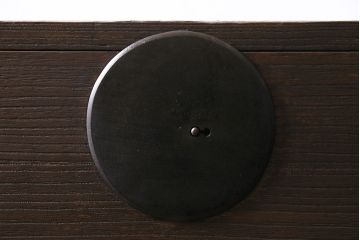 アンティーク家具　明治大正期　総桐材　五丁引き　丸金具がアクセントの上手物の重ね箪笥(衣装箪笥、引き出し)(R-046909)