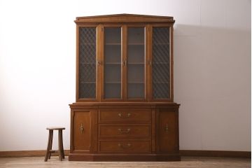 中古　DREXEL HERITAGE(ドレクセルヘリテイジ)　Triune(トライユン)　凛とした佇まいの食器棚(定価約90万円)(カップボード、キャビネット)(R-046911)