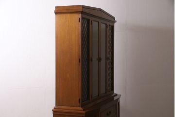 中古　DREXEL HERITAGE(ドレクセルヘリテイジ)　Triune(トライユン)　凛とした佇まいの食器棚(定価約90万円)(カップボード、キャビネット)(R-046911)