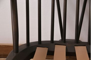 中古美品　ERCOL(アーコール)　淡い花柄のファブリックがお洒落な1人掛けソファ(ラウンジチェア、アームチェア、椅子、1シーターソファ)(R-046914)