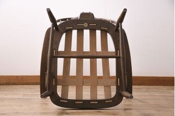 中古美品　ERCOL(アーコール)　淡い花柄のファブリックがお洒落な1人掛けソファ(ラウンジチェア、アームチェア、椅子、1シーターソファ)(R-046914)