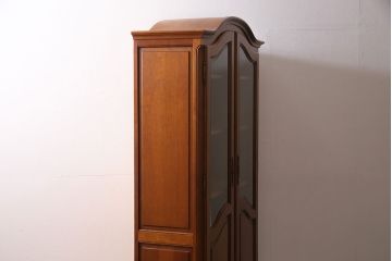 中古　フランス　輸入家具　優美な佇まいが素敵なキャビネット(定価約38万円)(収納棚、本箱、ブックケース)(R-046920)