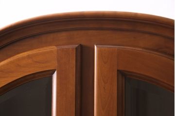 中古　フランス　輸入家具　優美な佇まいが素敵なキャビネット(定価約38万円)(収納棚、本箱、ブックケース)(R-046920)