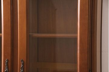 中古　フランス　輸入家具　優美な佇まいが素敵なキャビネット(定価約38万円)(収納棚、本箱、ブックケース)(R-046920)