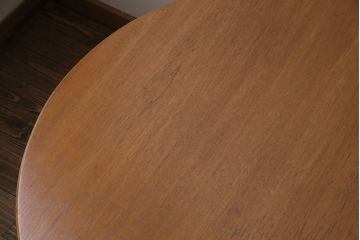 ヴィンテージ家具　イギリス　James H Sutcliffe&Son Ltd  チーク材　オーバル型　優しい雰囲気が魅力のエクステンションテーブル(ダイニングテーブル、ビンテージ)(R-046921)