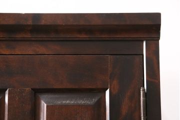 中古　北海道民芸家具　和と洋どちらにも取り入れやすいワードローブ(洋服タンス)(R-046923)
