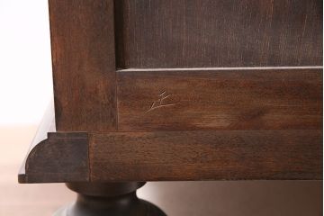 中古　松本民芸家具　#45型　洗練された雰囲気のワードローブ(洋服タンス、衣装箪笥、収納棚)(定価約49万円)(R-046924)