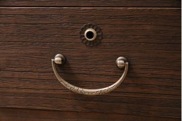 アンティーク家具　昭和中期　桐材　リメイク　脚付き　和の趣を演出する組子入りの箪笥ローボード(収納棚、テレビ台、テレビボード)(R-046940)