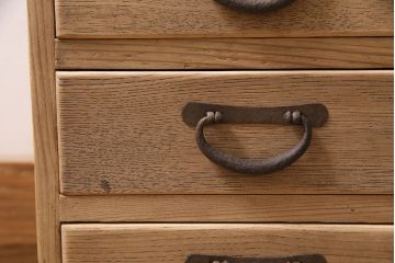 アンティーク家具　明治大正期　ストリップド(剥離)　素朴さとレトロな雰囲気が魅力の小引き出し(小物収納、卓上収納)(R-046946)