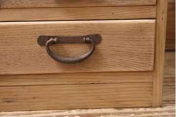 アンティーク家具　明治大正期　ストリップド(剥離)　素朴さとレトロな雰囲気が魅力の小引き出し(小物収納、卓上収納)(R-046946)