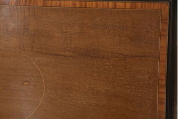 アンティーク家具　イギリスアンティーク　マホガニー材　象嵌細工入りの上品なライティングビューロー(ビューローブックケース、簿記机、在宅ワーク、在宅用収納棚、本箱、ワークデスク)(R-046948)