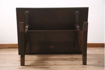 ヴィンテージ家具　松本民芸家具　別注品　落ち着いた大人の空間作りにおすすめのダイニングテーブル(2人掛け、ビンテージ)(R-046952)