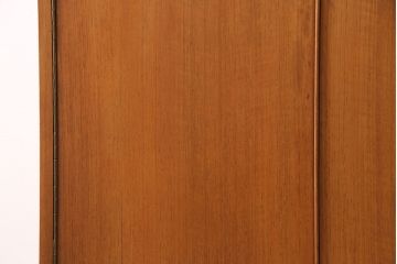 ヴィンテージ家具　北欧ビンテージ　チーク材　すっきりとしたデザインの小振りなキャビネット(収納棚、本箱、ブックケース)(R-046955)