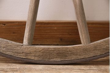 アンティーク雑貨　明治大正期　大八車　木製車輪(ディスプレイ、ガーデニング雑貨)(R-046957)