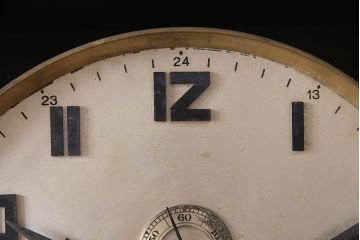 アンティーク時計　ドイツ　JUNGHANS(ユンハンス)社　ホールクロック(振り子時計、柱時計、彫刻、浮き彫り、機械部分ジャンク)(R-046964)