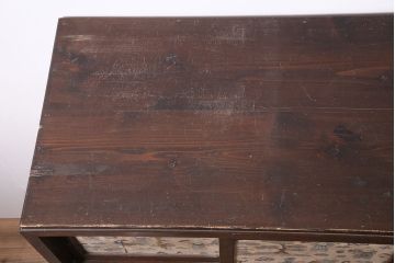 レトロ家具　戸棚付き　昭和レトロな雰囲気たっぷりのタンス(引き出し)(R-046965)