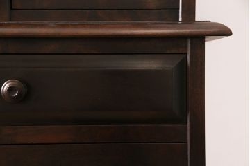 中古　北海道民芸家具　絶版品!落ち着いた色合いとクラシカルなデザインが魅力的なキャビネット(定価約50万円)(飾り棚、食器棚)(R-046972)