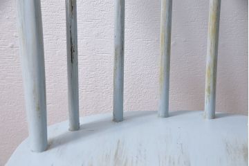 ヴィンテージ家具　イギリスビンテージ　ペイント　スモーキーカラーがお洒落なチェア(ダイニングチェア、椅子)(R-046981)
