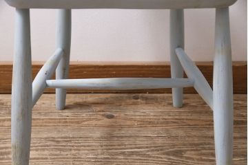 ヴィンテージ家具　イギリスビンテージ　ペイント　スモーキーカラーがお洒落なチェア(ダイニングチェア、椅子)(R-046981)
