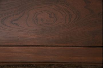 アンティーク家具　昭和初期　総ケヤキ材　脚の彫りが目を引く座卓(ローテーブル)(R-046985)