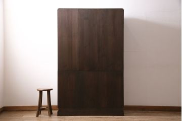 中古　伝統工芸品　衣装盆付き　品の良さを感じさせる落ち着いた色合いの加茂総桐箪笥(定価約140万円)(総桐たんす、和タンス、衣装箪笥、着物箪笥)(R-046987)