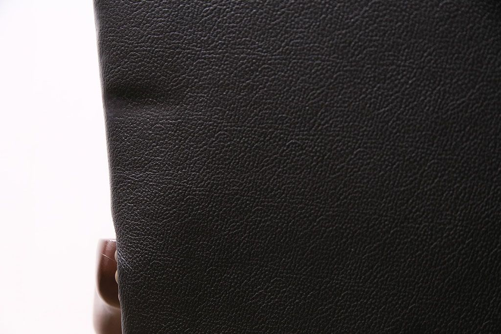 中古　DREXEL HERITAGE(ドレクセルヘリテイジ)　大人の空間作りに!ブラックレザーが高級感を醸し出すキャスター付きアームチェア(回転チェア、椅子、本革)(R-046989)