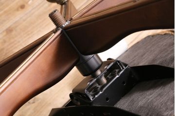 中古　DREXEL HERITAGE(ドレクセルヘリテイジ)　大人の空間作りに!ブラックレザーが高級感を醸し出すキャスター付きアームチェア(回転チェア、椅子、本革)(R-046989)