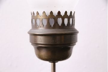 アンティーク照明　レトロな雰囲気を高めるオイルランプ型のテーブルランプ(卓上照明、スタンドライト)(R-046991)