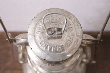 ヴィンテージ　西ドイツ製　FEUER HAND(フュアーハンド)　平芯・4分芯　ジャンクな雰囲気が格好いい吊り下げ式オイルランタン(テーブルランプ、ランプ、ビンテージ)(R-046992)