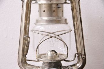 ヴィンテージ　西ドイツ製　FEUER HAND(フュアーハンド)　平芯・4分芯　ジャンクな雰囲気が格好いい吊り下げ式オイルランタン(テーブルランプ、ランプ、ビンテージ)(R-046992)