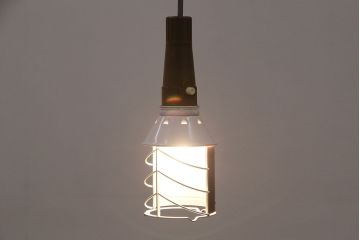 昭和レトロ　森電機　ハトライト・箱付き　好みで色が変えられる懐かしい雰囲気の吊り下げ照明(天井照明、ランプ)(R-046993)