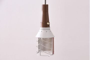 昭和レトロ　森電機　ハトライト・箱付き　好みで色が変えられる懐かしい雰囲気の吊り下げ照明(天井照明、ランプ)(R-046993)