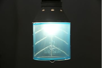 昭和レトロ　森電機　ハトライト・箱付き　好みで色が変えられる懐かしい雰囲気の吊り下げ照明(天井照明、ランプ)(R-046993)