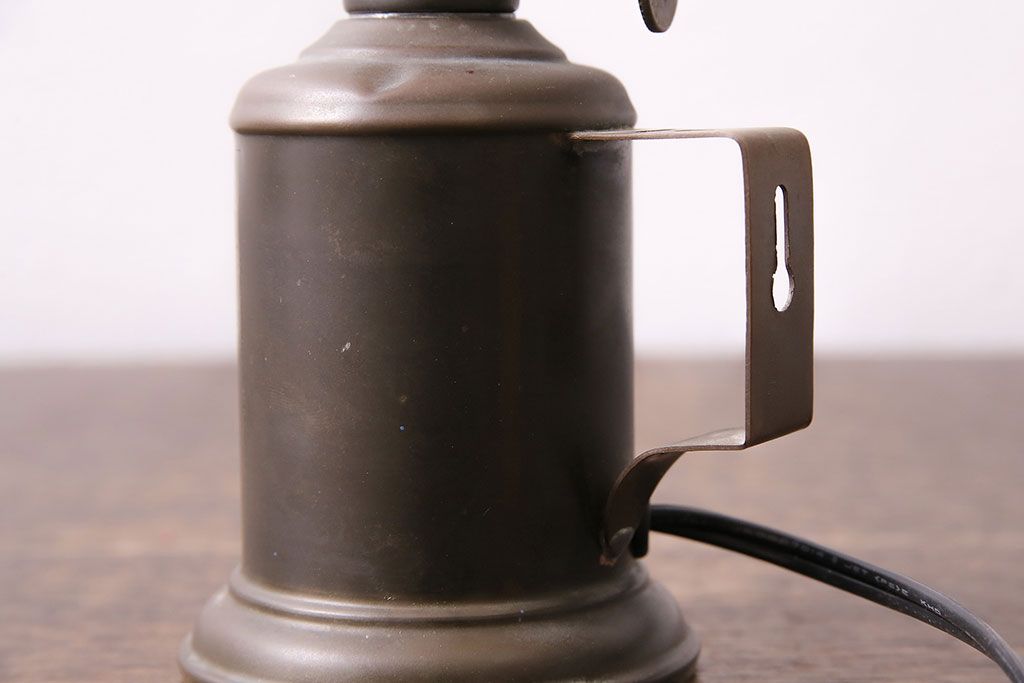 アンティーク照明　壁掛けでも使えるキャンドル型のスタンドライト(テーブルランプ、卓上照明)(R-046996)