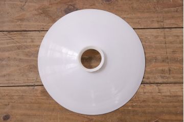 アンティーク照明　昭和レトロな雰囲気漂う平笠シェードの吊り下げ照明(ペンダントライト、天井照明、電笠)(R-046997)