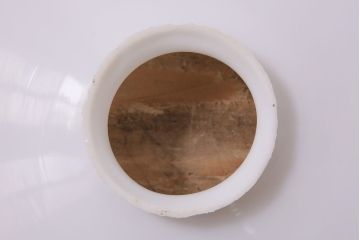 アンティーク照明　昭和レトロな雰囲気漂う平笠シェードの吊り下げ照明(ペンダントライト、天井照明、電笠)(R-046997)