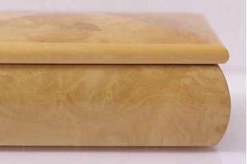 ビンテージ　イギリス　ウォールナット　花図　ジュエリーボックス(小物入れ、アクセサリーケース、ヴィンテージ)(R-047002)