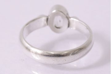 ヴィンテージアクセサリー　イギリス　シルバー　クリアクリスタル　リング(指輪、ビンテージ)(R-047009)