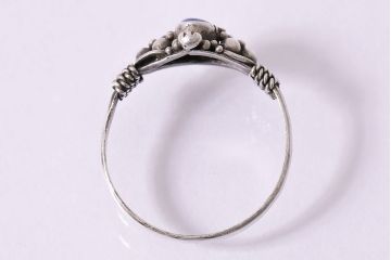 ヴィンテージアクセサリー　イギリス　ラピスラズリ　シルバー925　リング(指輪、ビンテージ)(R-047015)