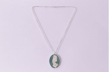 ヴィンテージアクセサリー　フランクリン・ミント製　シルバー925　花　ネックレス(ペンダント、ビンテージ)(R-047016)
