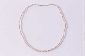 ヴィンテージアクセサリー　アールデコ　パール　9ctゴールド　ネックレス(金、ビンテージ)(R-047017)