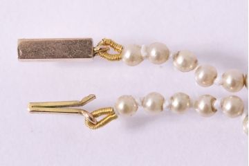 ヴィンテージアクセサリー　アールデコ　パール　9ctゴールド　ネックレス(金、ビンテージ)(R-047017)