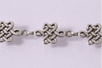 ヴィンテージアクセサリー　シルバー　ケルトノット　ブレスレット(ケルト文様、ビンテージ)(R-047022)