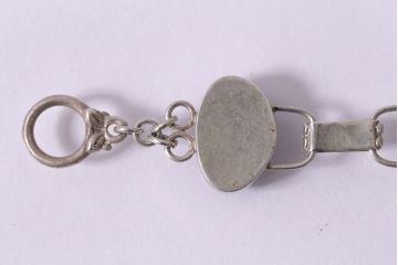 ヴィンテージアクセサリー　ダークブルーオパール　シルバー　ブレスレット(ビンテージ)(R-047023)