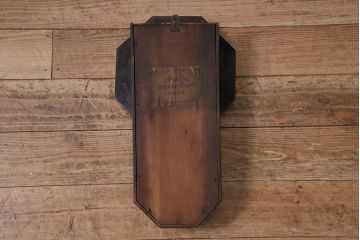 アンティーク時計　愛知県時計製造共同組合(AICHIKEN　CLOCK-MAKERS'　UNION'S　MARK)　電池式　年月を重ねた趣溢れる八角型柱時計(掛け時計、古時計)(R-047033)