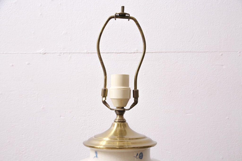 ヴィンテージ　高級品!ワンランク上の空間作りにおすすめな陶器製のランプ型照明(フロアランプ、間接照明、ビンテージ)(R-047037)