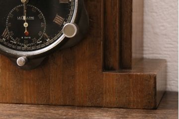 スイス　LECOULTRE(ルクルト)　木製置時計(R-047038)
